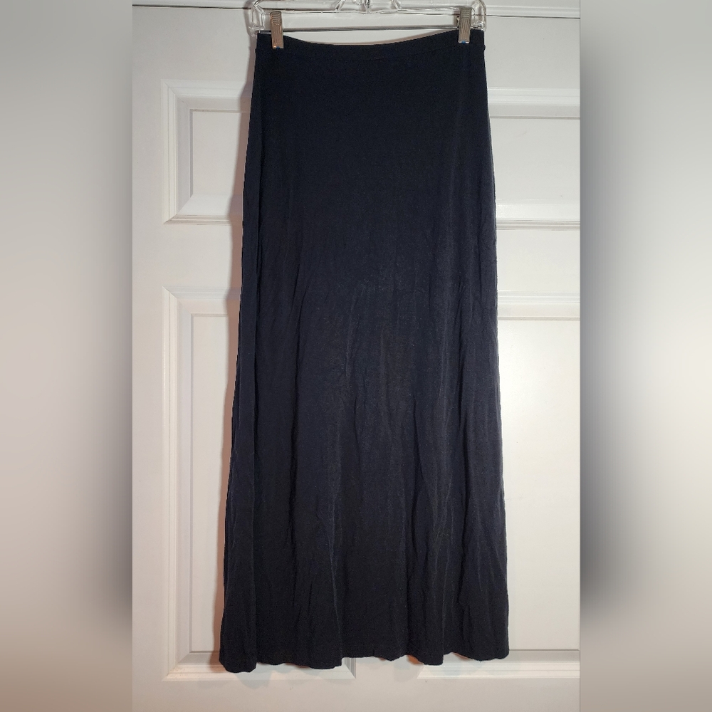 Valerie Stevens Sport Stretchy Black Maxi Skirt S